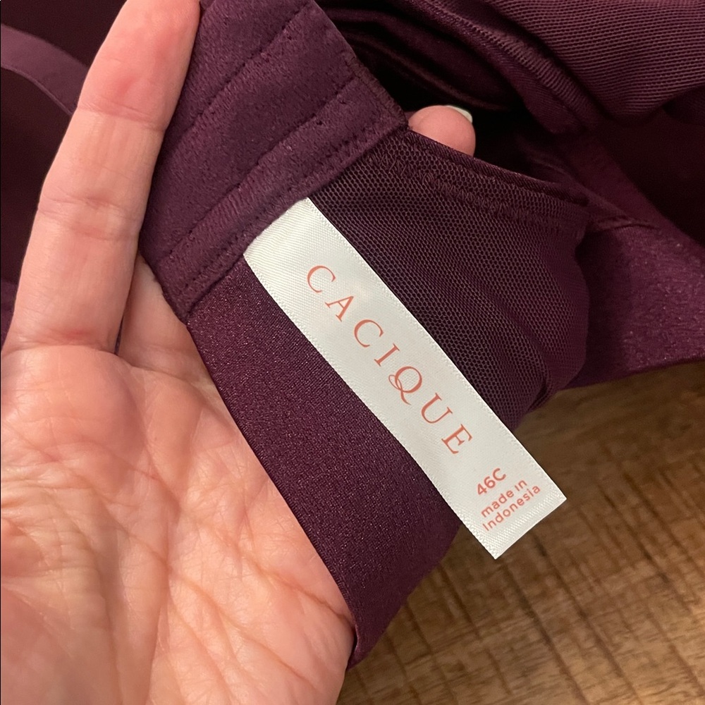 Cacique Comfort Bliss Lightly Lined Balconette Bra 46C New - Picture 4 of 7